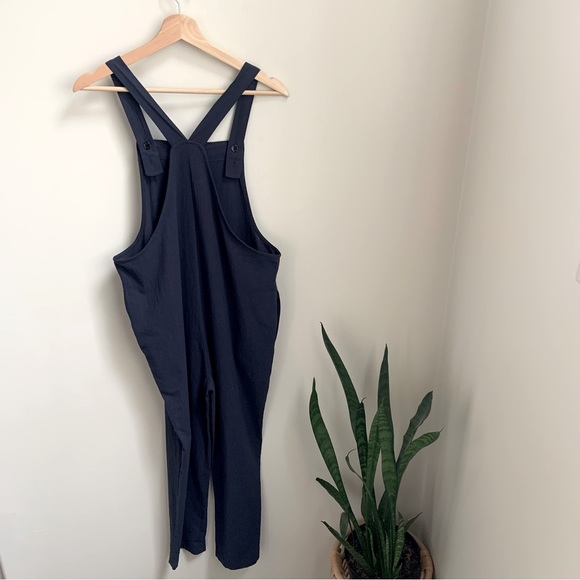 SHEIN, navy blue cotton poly blend romper with pockets in size S - Picture 9 of 12